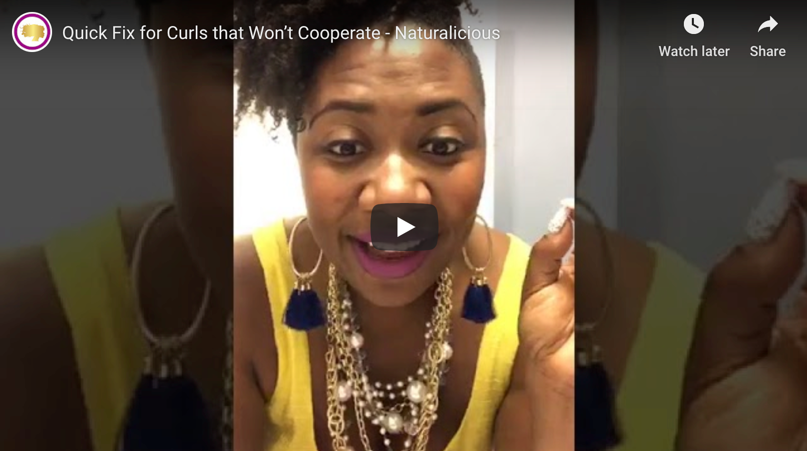 Quick Fix for Curls That Wont Cooperate