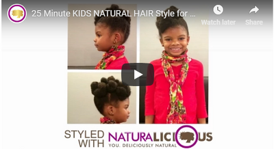 25 Minute KIDS NATURAL HAIR Style for Busy Moms