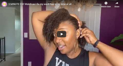 5 MINUTE FIX! Watch as I fix my wack hair in no time at all