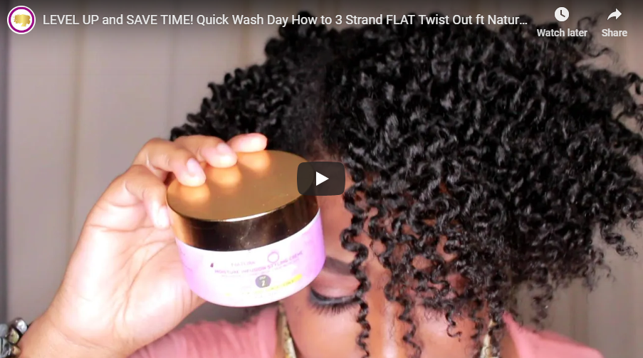 3 Strand Flat Twist Out [TUTORIAL]