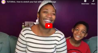 TUTORIAL: How to stretch your hair without heat damage