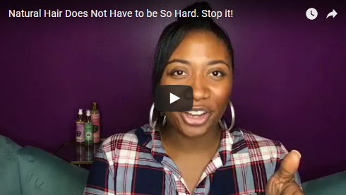 Natural hair does not have to be so hard. Keep it simple