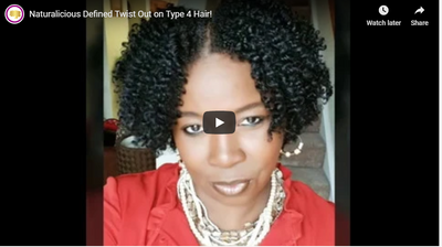 Naturalicious Defined Twist Out on Type 4 Hair