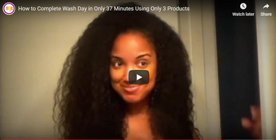How to Complete Wash Day in Only 37 Minutes Using Only 3 Products