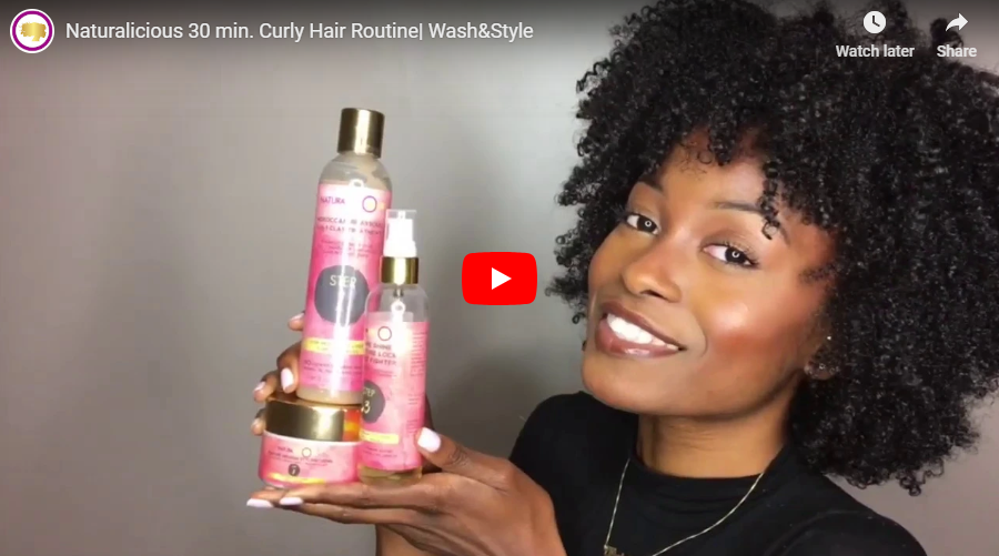 Naturalicious 30 min. Curly Hair Routine | Wash&Style