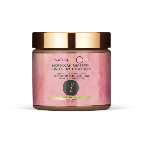 Naturalicious Step 1: Moroccan Rhassoul 5-in-1 Clay Treatment