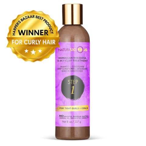 Naturalicious Step 1: Moroccan Rhassoul 5-in-1 Clay Treatment